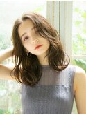 メルティカラー似合わせカットウェーブミディアム髪質改善韓国