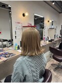 ぱつっとボブ 外ハネボブ 切りっぱなしボブ