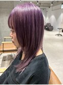 ハイトーンバイオレット♪#立川#立川駅#縮毛矯正#ブリーチ