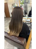 【amule hair eta】ブリーチ活かしたバレイヤージュ風カラー