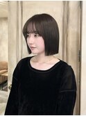 シンプルぱつっとボブ