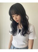 韓国風/黒髪レイヤー/髪質改善