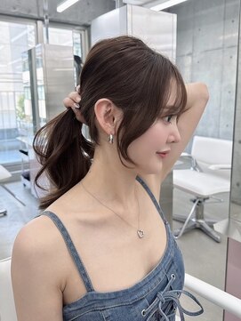 フォンズ(FONS) 透明感ショコラカラー/顔周りカット/前髪カット/表参道/学割