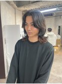 メンズミディアム　ルーズパーマ