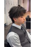 センターパート/フェザーパーマ