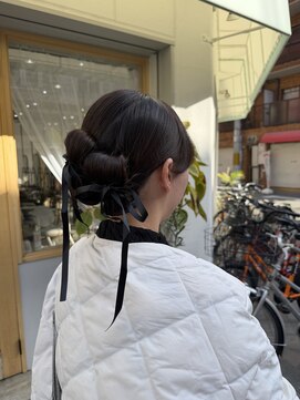 サンクチュアリ ウィズエデン 京橋店(Sanctuary with eden) かわいいリボンツイン