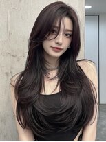 ノイズオオサカ 天王寺店(NOISM OSAKA)&nbsp;韓国風レイヤーカット/ロングレイヤー/ハッシュカット/10代20代
