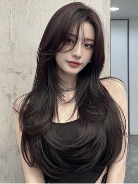 ノイズオオサカ 天王寺店(NOISM OSAKA) 韓国風レイヤーカット/ロングレイヤー/ハッシュカット/10代20代