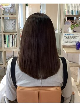 アシャ ヘアー ソリューション 神戸店(asha hair solution) イメチェン/ピンクベージュ/アンブレラカラー/前髪/摂津本山