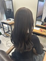 ビビ バイ マグ 岡谷店(bivi by Mag)&nbsp;ブリーチなしカラー◎オリーブカラー×韓国風レイヤー春ヘア