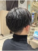ツーブロック×刈り上げマッシュ◎黒髪好印象ナチュラル