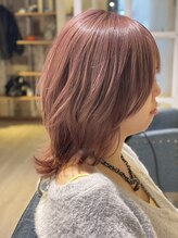 ミーナ 菊川(mina)&nbsp;1ブリーチカラー【スモーキーピンク】☆中橋