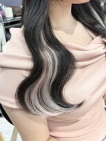 エル ヘアサロン なんば店(eL)&nbsp;ピンク×ホワイト/エクステ10本@AZUSA