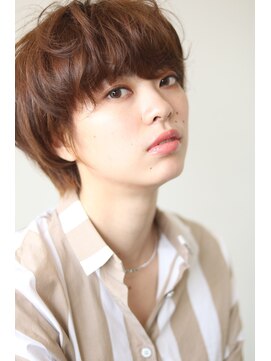 ソイクフ(SOY KUFU) 20代30代40代イメチェン似合わせカットフルバングレッドブラウン