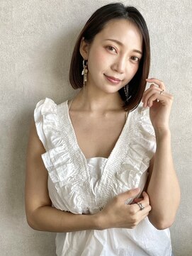 ローウェル(Rowel) ナチュラルブラウン×パツっとボブ