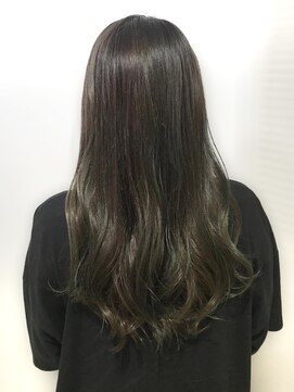 アドラーブル 長岡新保店(adorable) 艶感♪髪質改善カラー大人可愛いアッシュブラック20代30代40代