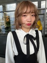 アンドスタイル(&style)&nbsp;【大名店　江藤】ミルクティーベージュ　ケアブリーチ