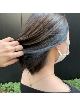 ラフ(LAFF) #黒髪#ボブルフ#ネビージュ#小顔#ワンレン