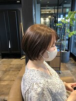 リズムネクスト(r-ism next)&nbsp;品のある丸みショートボブとベージュカラー 30代40代50代