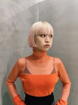 テトヘアー(teto hair) ミニボブ　ブロンド　ワイドバング