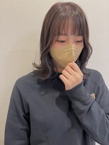 アンカーデイズ(Anchor Days)&nbsp;バイオレット/インナーカラー/ぱっつん前髪/アースカラー