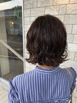 アメイジングヘアー 千歳店(AMAZING HAIR) 切りっぱなしボブ/ニュアンスパーマ/ベージュカラー/透明感