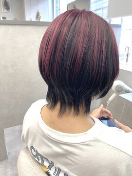 ランド 千葉(land) アンブレラカラー　ウルフショート