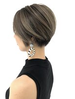 ルートエイチ 市川(Root H) 前髪マチルダボブピンクベージュインナーグレージュ