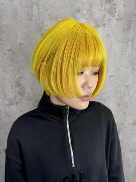 ルーツアイリー 心斎橋(ROOTS IRIE) 10代20代/インスタ人気/派手髪/イエロー/ハイトーンカラー