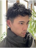 マッシュパーマ/前髪パーマ/アースカラー/ウルフ