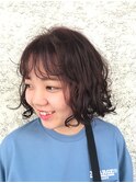 ミニボブにパーマ