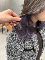 マージュ ギンザ(marju GINZA)&nbsp;☆透明感カラー　インナーカラー  イヤリングカラー　パープル