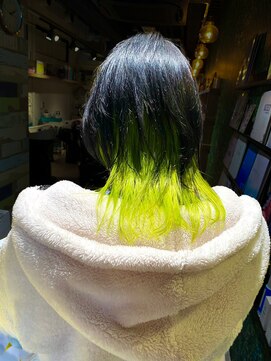 ジルバイジゼル(JILL by GiseL) Y/ブラック×ネオンイエロー