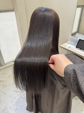 ジーナ 福岡天神(Zina) [Zina福岡天神]髪質改善/オリーブベージュ/韓国ヘア/前髪