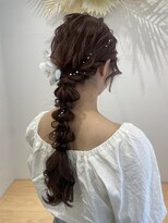 オレンジ梅田店(ORANGE)&nbsp;ヘアセット/お呼ばれ/結婚式/2次会/編み下ろし/大阪ヘアセット