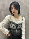 【 切りっぱなしボブ × ダークアッシュグレー 】浅野美紀