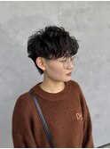 ハンサムショート×ニュアンスパーマ