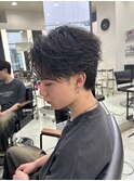 MEN'S HAIR/ダークアッシュ/ニュアンスパーマ/韓国マッシュ