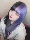 ラベンダー/ダブルカラー/ケアブリーチ/髪質改善/エクステ/岡山
