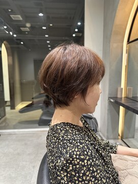 ロンドエニカ 大宮(Lond enika) イメチェン外ハネボブ美髪ワイドバングレイヤーショート/大宮