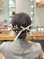 メゾンドムニ 恵比寿(Maison de MUNi)&nbsp;ボブ/ミディアムアップスタイル