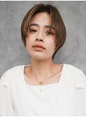 〈a25〉ショート韓国ボブハイライト髪質改善ブリーチ前髪20.30代
