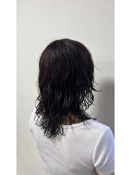 ナチュラル(Natural) 【似合わせ】顔周りレイヤー×ワインレッド