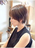 ◆大人ショート×えりあしスッキリショート前髪あり