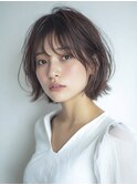 イメチェン/ピンクベージュ/前髪/クールショート/レイヤーカット