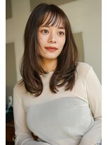 エインアンリー 明治神宮前(AIN.ANLY.)&nbsp;ミディアム軽め、ミディアムパーマゆるめ、ミディアム毛先パーマ