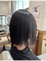 美容室ジャスミン ストレートパーマ×切りっぱなしボブ【Kota】