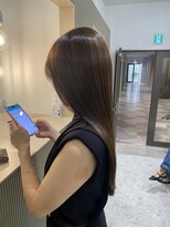 シュヴーブリヤン(cheveux brillants)&nbsp;【美髪縮毛矯正で再現性100%艶髪】オリーブ×ストレートロング