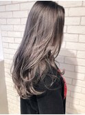 nui STYLE_ラベンダーグレージュブランジュダブルバング