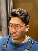 フェードカット×ツーブロックパーマ